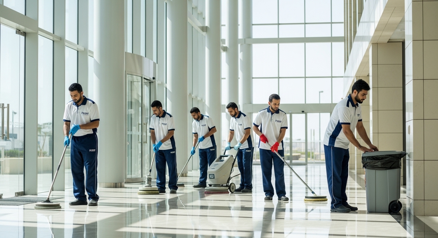 تنظيف المباني